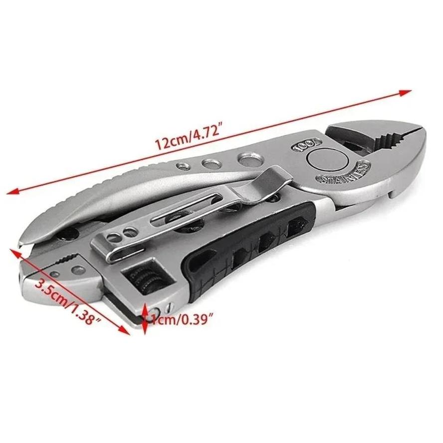 1 Pcs Multi Functional Wrench Pliers Outdoor Camping Hiking Self-defense Knife Multi-purpose Tool Folding Outdoor Pliers