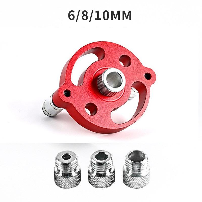 Woodworking Joints Tool Self Center Dowel Jig Handheld Drill Guide for Straight Holes Wood Panel Hole Puncher Locator