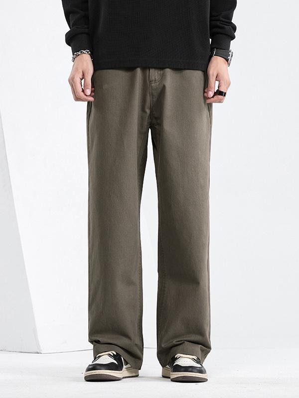 Mingge 2025 Herren Frühling/Sommer Locker Gerade Hose - Trendig, Einfarbig, Lässig und Vielseitig.