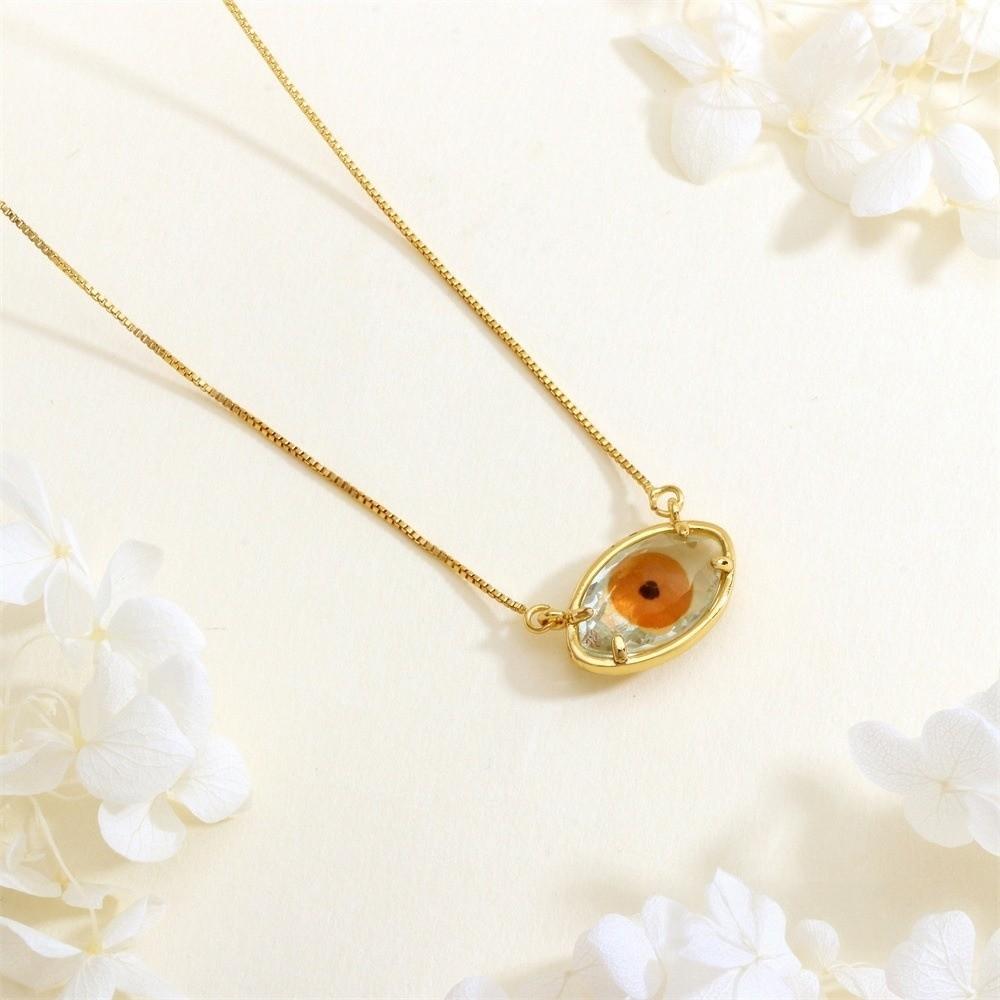 Schmuck Augen Schlüsselbein Kette Verstellbar Glas Pullover Kette Coole Dämonen Augen Halskette Mädchen