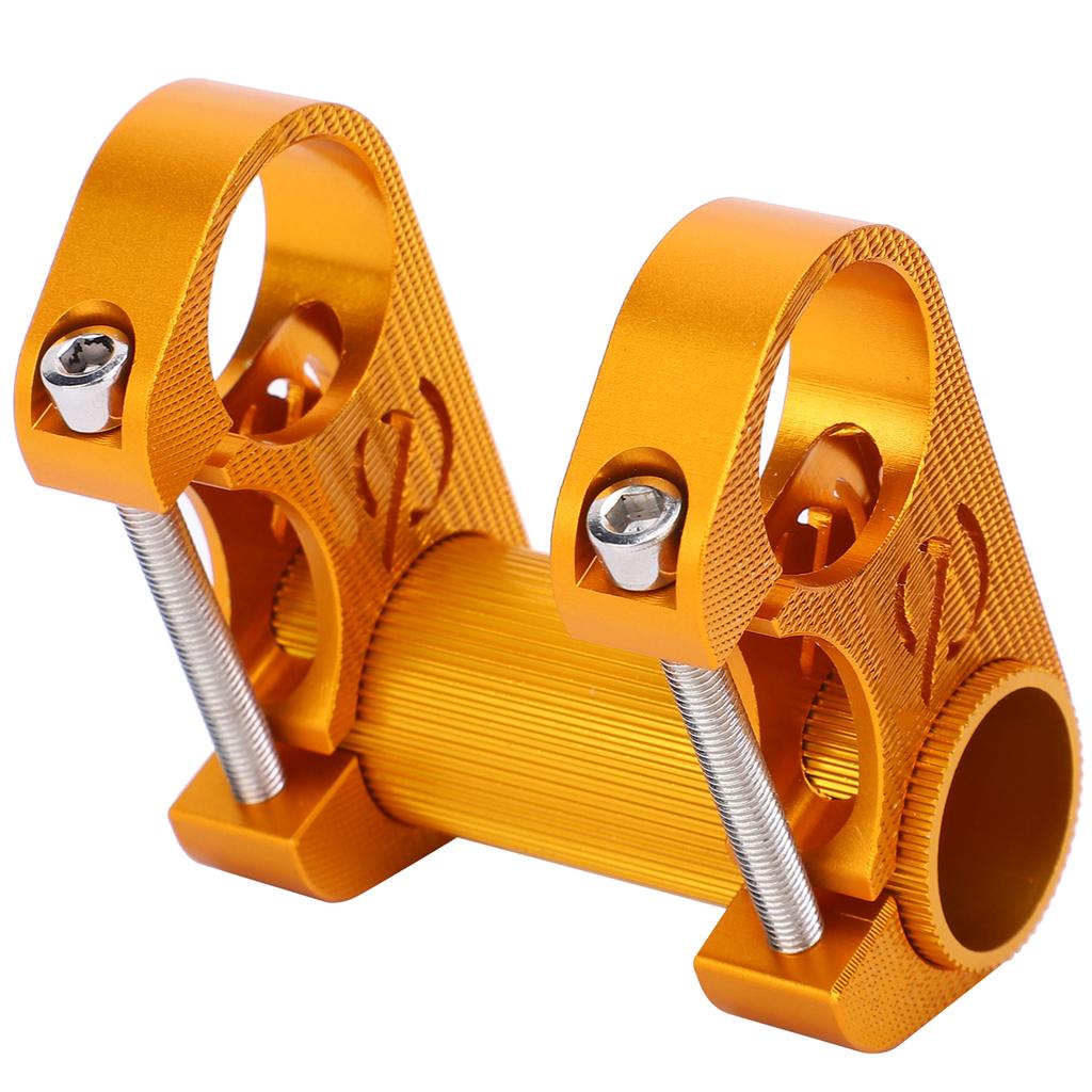 Folding Bike Handlebar 25.4MM Stem Aluminum Alloy Hollow SP8 Modified Double StemGold