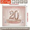 Birthday Party Backdrop Gold Polyester Banner Photo Booth Decoration 44
