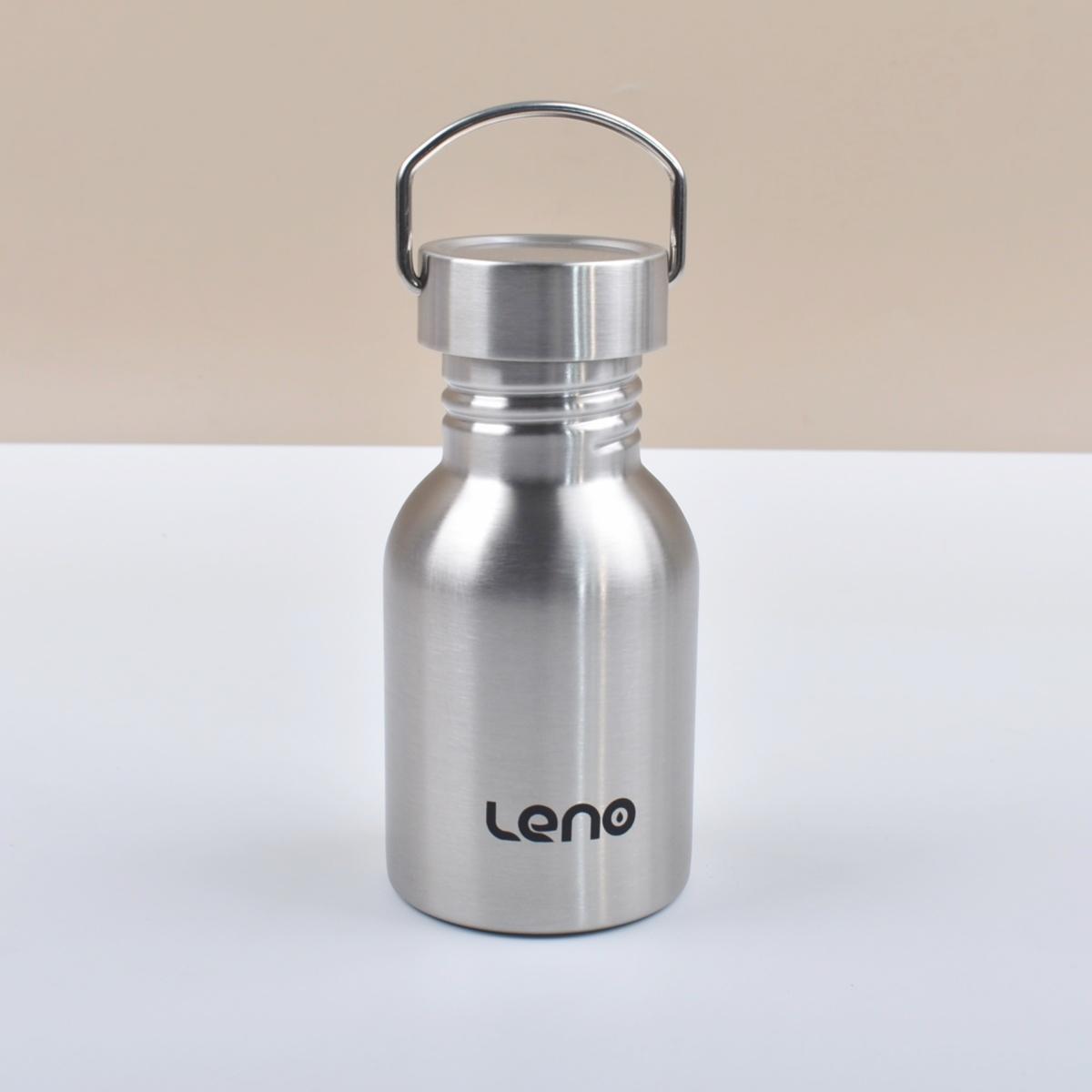 Stainless Steel Water Bottle 350-2000ml Big Mouth Single Wall Drinking Bottle Sports Bottle Flasks with All Steel Lid 0.35-2L