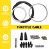 Motorcycle DIY Throttle Cable 5 Metres Kit Nipples Ferrules Motorbike Throttle Cable Motorcycle Brake Shift Cable Parts