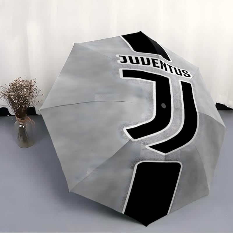 1pc Juventus Umbrella, Sun Protection, And UV Shielding. It Has Eight Sturdy Ribs for Outdoor Use And Perfect As a Holiday Gift