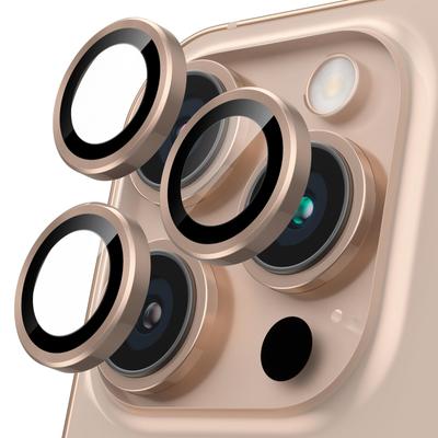 Film de protection pour appareil photo Podick pour iPhone 16 Pro Max, en verre trempé 9H, alliage d'aluminium, résistant aux rayures