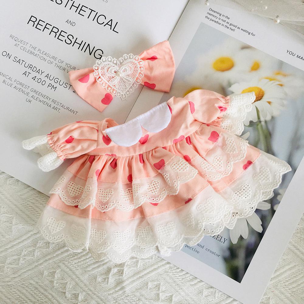 Medium 30cm Handmade Doll Clothes for Jointed Bear - S Size Belle Lulu Outfit Gift for Girls