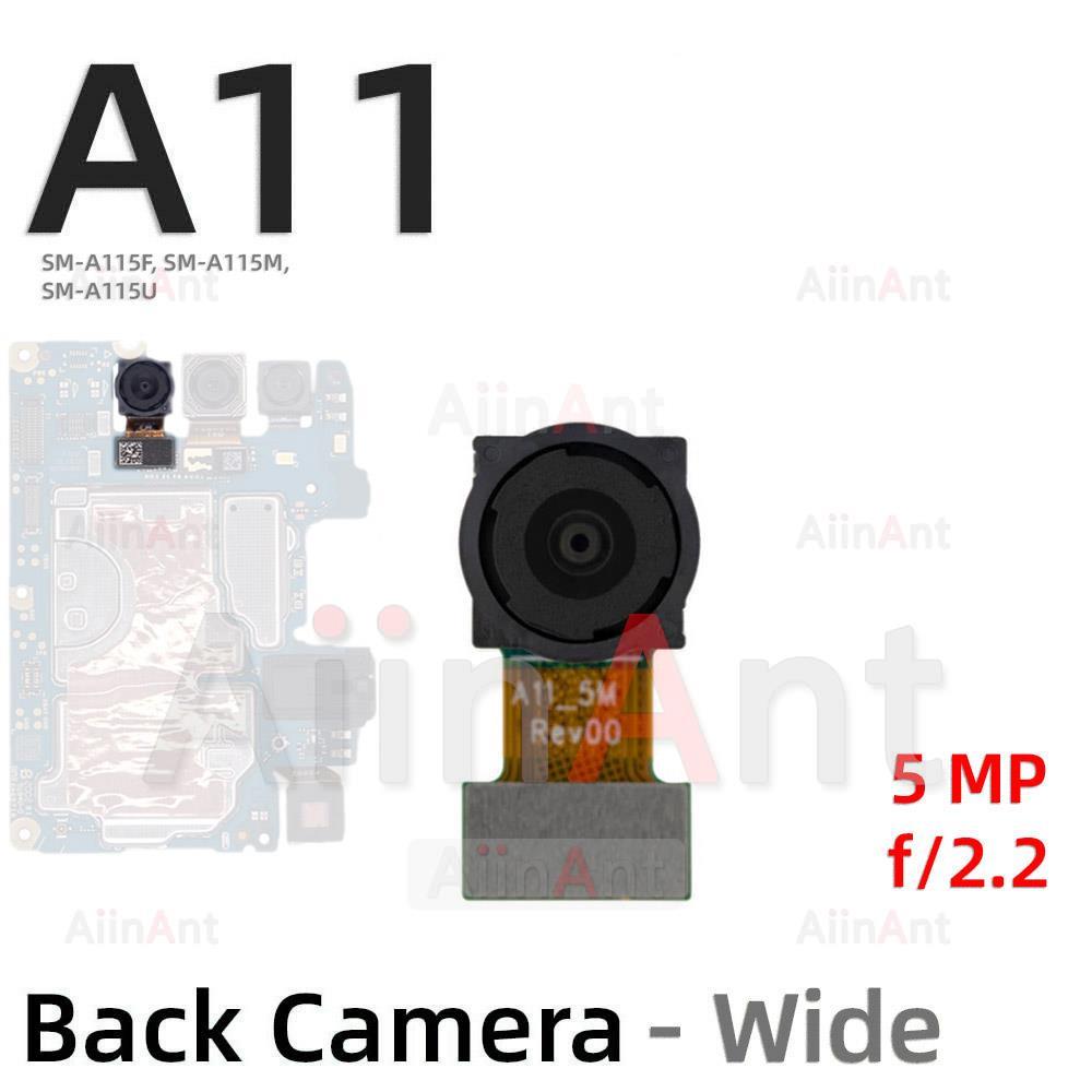 Back Front Small Macro Depth Wide Main Rear Camera Flex Cable For Samsung Galaxy A12 A11 A115F A125F Phone Parts