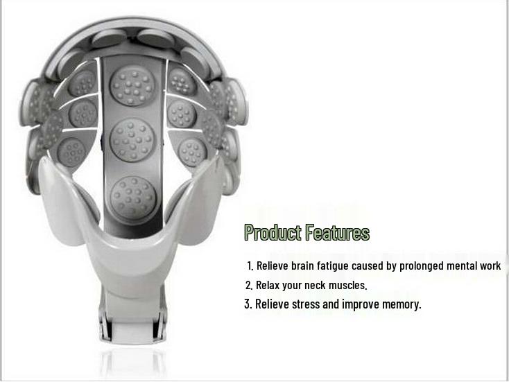 USB Electric Head Massager for Brain Fatigue Relief - Multifunctional Therapy Instrument for Decompression
