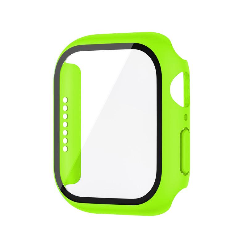 Tempered Glass+Case For Watch 38mm 40mm 41mm 42mm 44mm 45mm 46mm Screen Protector Protective Cover iWatch 10 8 7 9 6 SE 5