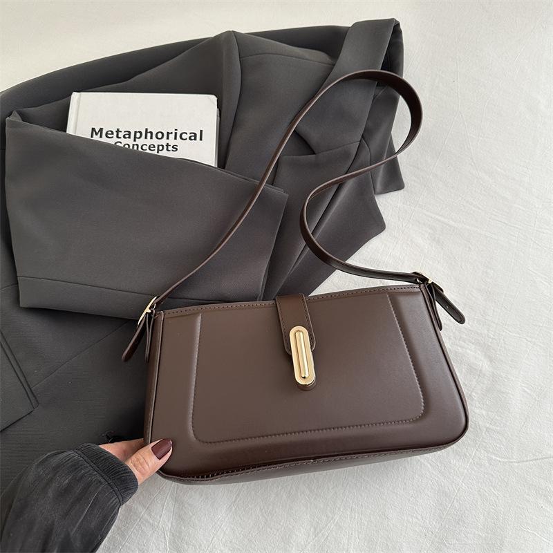 2025 Spring Casual Simple Retro New Fashion Trend Niche Design Women's Bag Commuter Shoulder Messenger Bag
