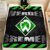 1Pc SV Werder Bremen Print Flannel Blanket High Quality Warm Comfortable Cover for All Seasons Perfect for Gifts Home Decor