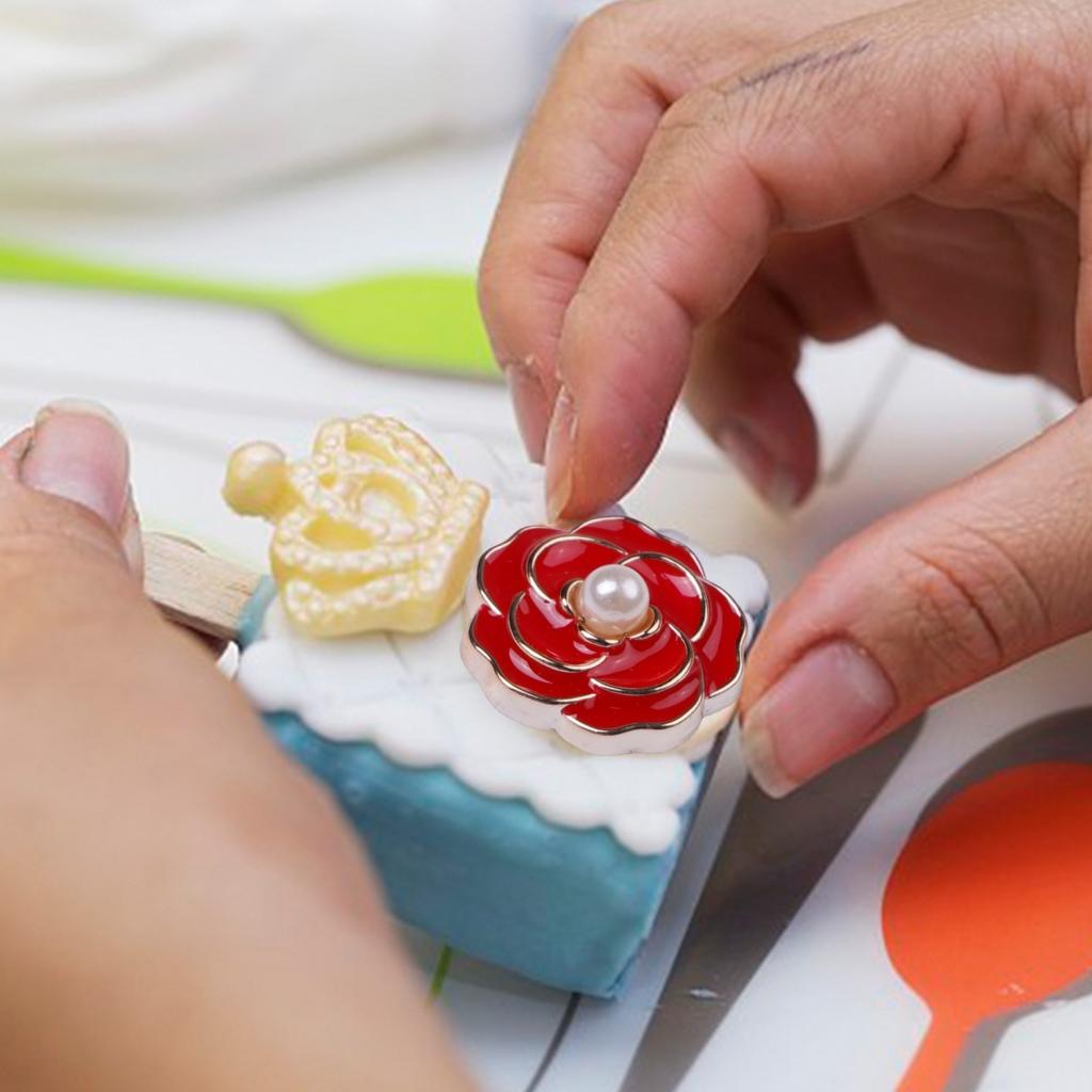 Flache Rückseite Design Diamant Blumenverzierung Hohe Qualität