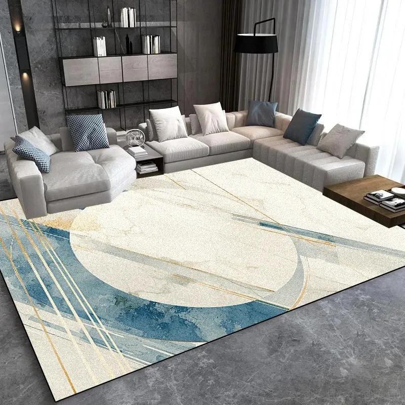 Modern Light Luxury Large Carpet for Living Room Home Decoration Sofa Area Rugs  Non-slip Bedroom Rug Washable Door Mat