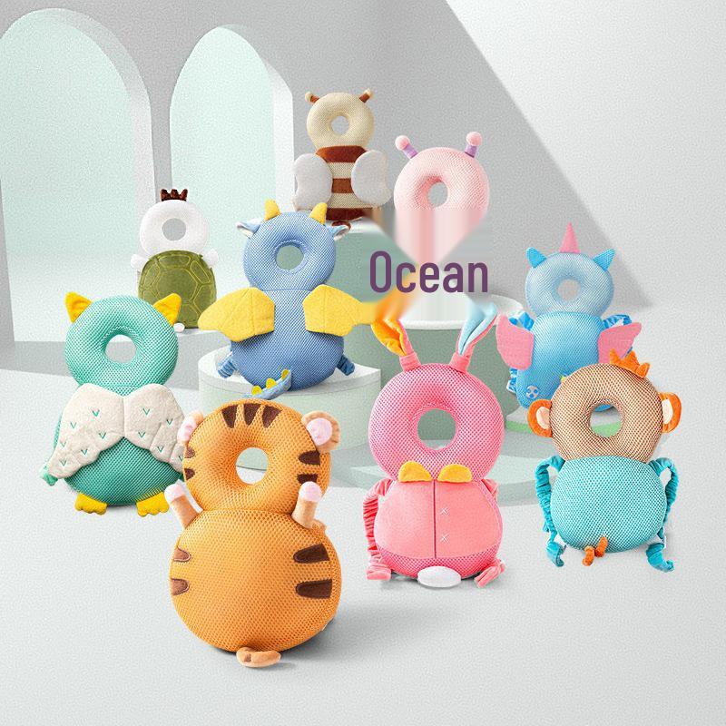 

Дихаюча дитяча подушка для захисту від падінь - Дизайн котячої голови