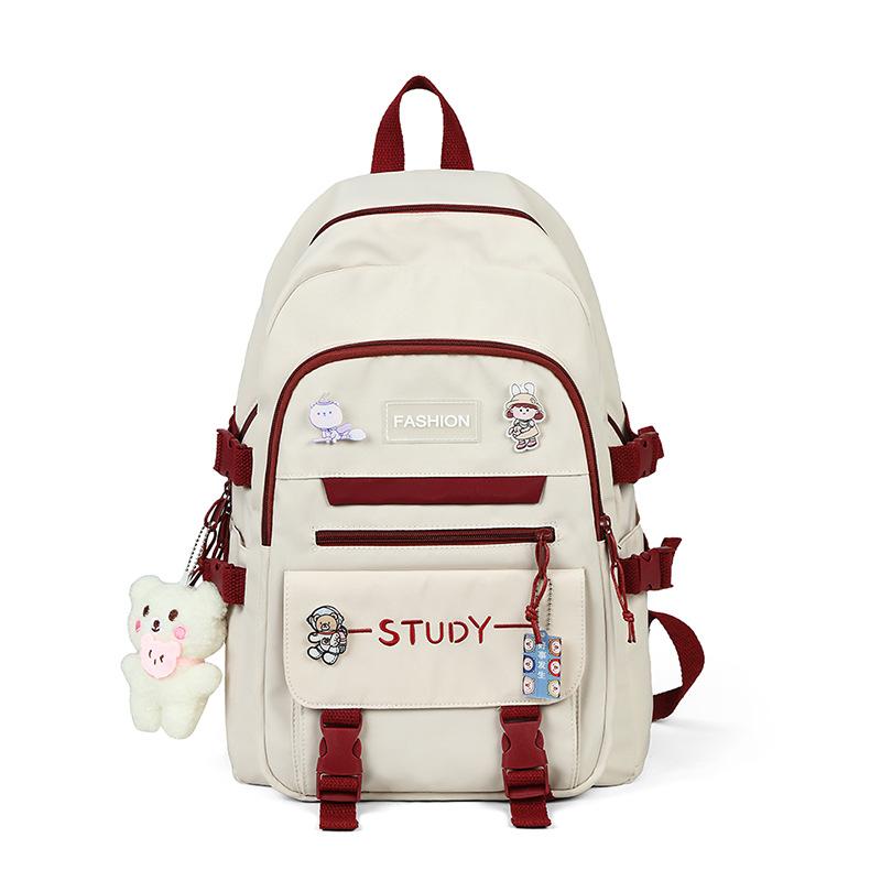 School Bag Backpack Girls Spring Fashion Junior High School Students Primary School Travel Lightweight Large Capacity Backpack