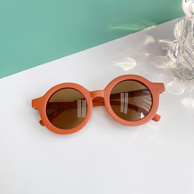 Boy Girl Cute Cartoon Bear Shape Fashion Round Sunglasses Children Vintage Sunglasses UV Protection Classic Kids Eyewear