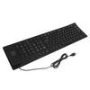 109 Keys Foldable Silicone Keyboard Quiet Waterproof Dustproof USB Wired Flexible Keyboard for Desktop Laptop