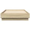 Floor Bed Frame Sonoma Oak 80 x 200 cm Particleboard