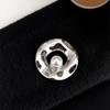 Squisita Spilla Vuota con Perla - Accessorio Pin da Bavero in Acciaio Inossidabile di Alta Gamma