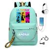 K-pop Printed Backpack for Teenager Girl Boy Bookbag Kid Gift Large Capacity Waterproof Travel Bag Rucksak