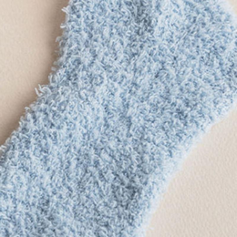 Monfoot Mens Ankle Sleep Socks Blue