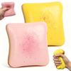 Brinquedo Squishy Torrada de Crescimento Lento Brinquedo de Apertar Fidget Pão Macio Alívio de Estresse Brinquedo Descompressor Presente para Alívio da Ansiedade para Crianças Adultos