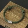 Norwegian Viking Characters Bracelet For Men Sliding And Adjustable Knot Braslet Outdoor Survival Paracord Braclet Pulsera Homme