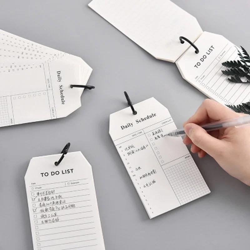 Creative Student Stationery Ring Schedule Book Loose-leaf Notepad Multi-functional Portable Memo LS
