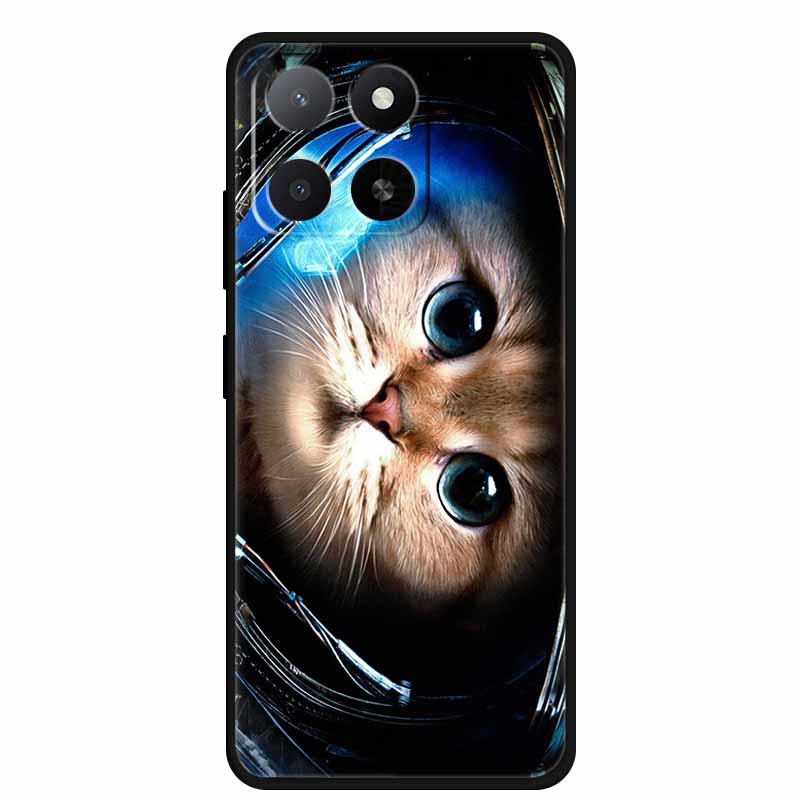 Für ZTE Blade A55 A35 Hülle Tiere Weiches Silikon TPU Handyhüllen Rückseite für ZTE Blade A35 BladeA55 Wolf Stoßfest Cool Capa