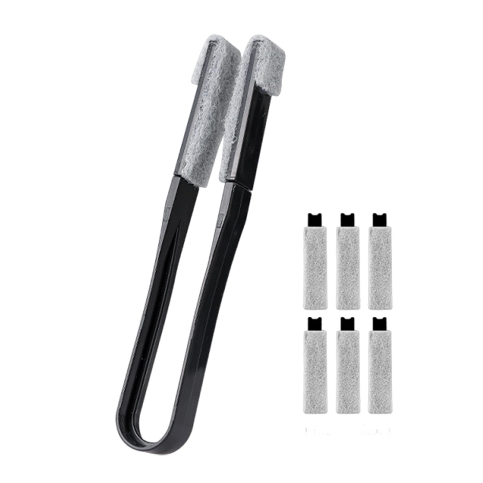 

Window Blind Cleaner Washable Versatile Dust Cleaning Brush for Ceiling Fan Office Furniture Appliances Keyboards Kitchen чёрный