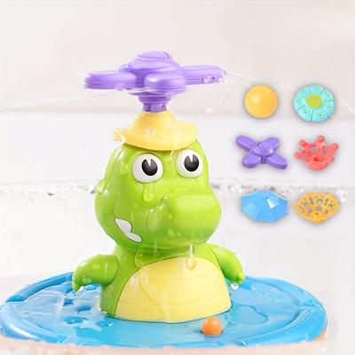 Crocodile Bath Toy for Youngsters Splash Water Spray Play Set with Multiple Accessories, Best Gift for Birthday Pool Party,Battery Not Included