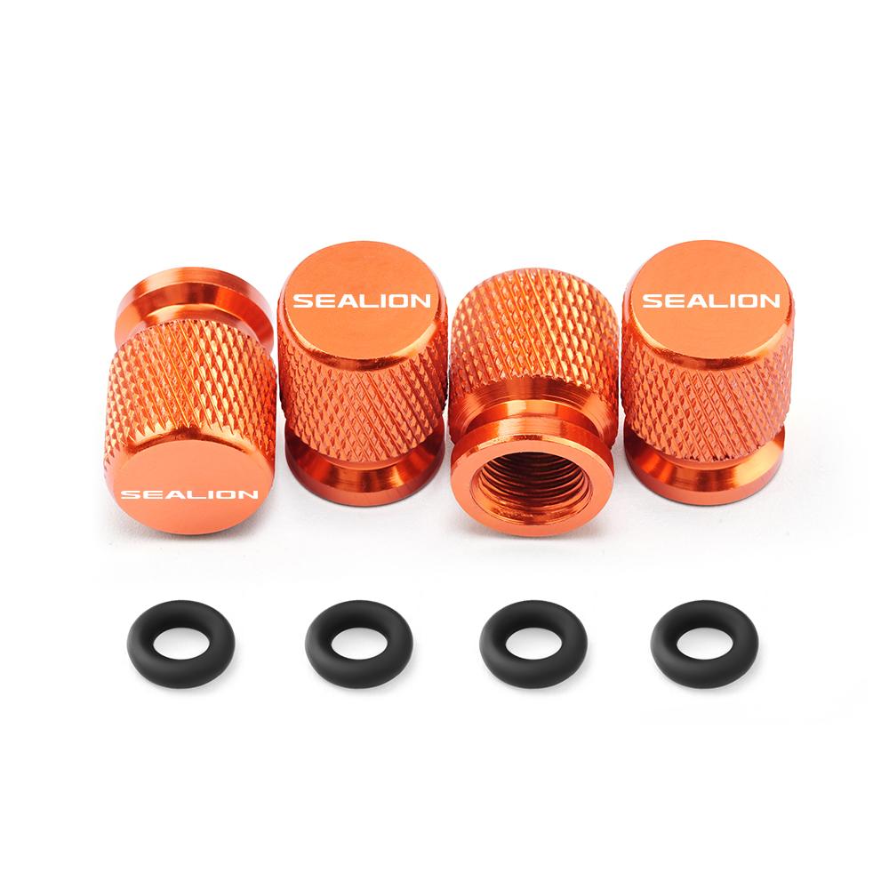 

4PCS For BYD Sealion6 Sealion 6 Sealion7 Sealion 7 2023 2024 2025 Car Wheel Tire Valve Caps Tyre Stem Covers Airdust Waterproof помаранчевий