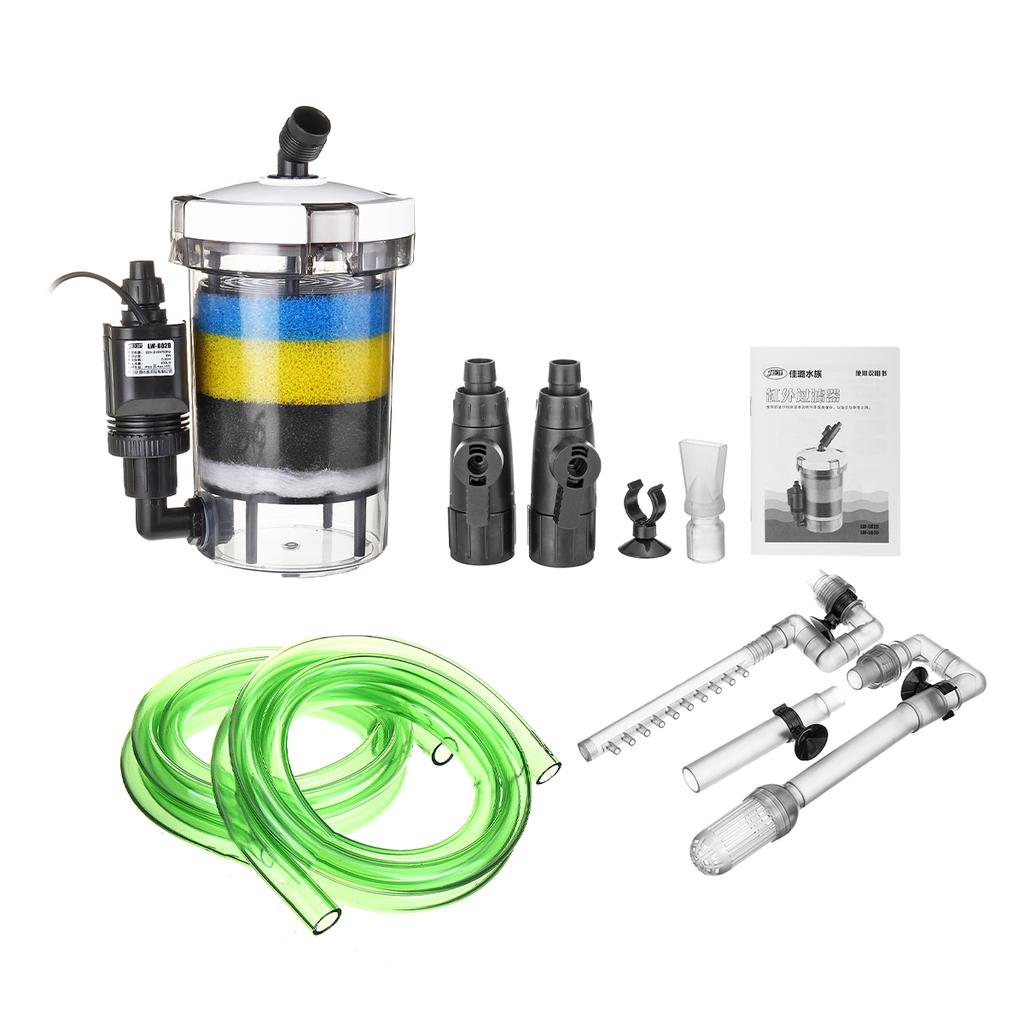 Verstelbare Aquarium Filterpomp 800L/H 9W - Stil Intern Filter Voor Aquariums Tot 250L Met Sproeibalk
