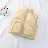 Children's Down Cotton Vest – Stand Collar Jacket for Boys & Girls, Autumn/Winter