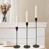 3/6Pcs/Set Vintage Tall Metal Candlestick Pillar Taper Candle Holder Home Living Room Christmas Wedding Party Candle Stand Dining Table Centerpiece