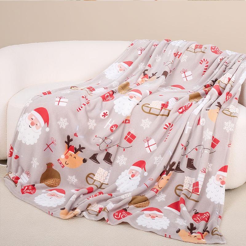 Printed Christmas Blanket Christmas Decorative Blanket Little Soft Blanket Warm Cover For Winter 130x170cm