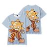 Camiseta Estampada 3D de Sundrop FNAF Security Breach, Camiseta de Manga Corta con Gráfico de Dibujos Animados del Animatrónico Sun