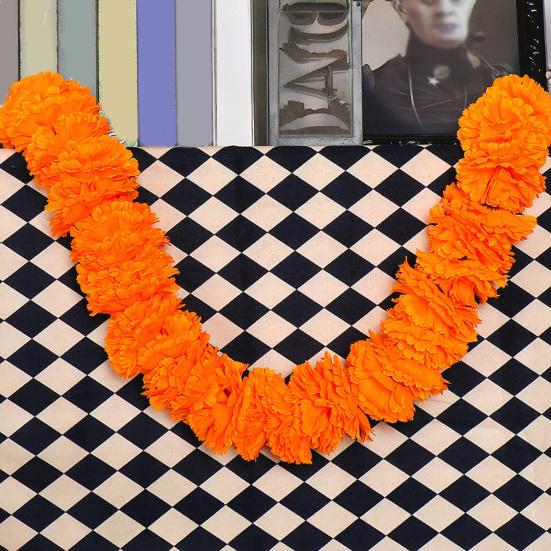 Diwali Marigold Garland Long Strands Artificial Flowers Hanging Pendants Thanksgiving