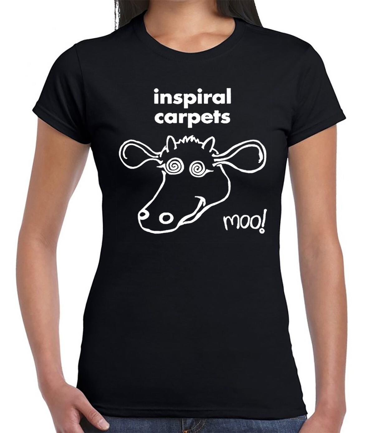 Inspiral Carpets Funny T Shirt Madchester Happy Mondays Women Ladies Tee Top S разноцветный