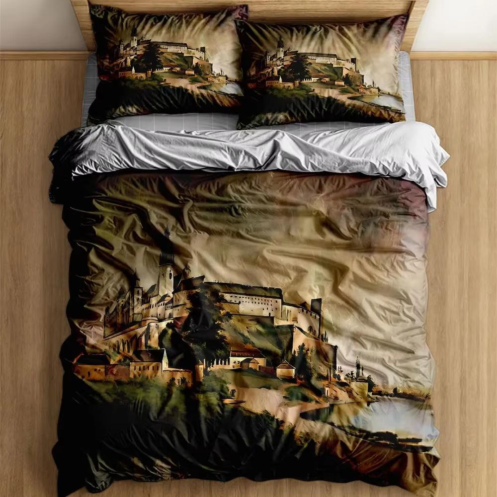 Tin Roof Rust Duvet Cover King Size Double Bed Modern Art Bedding 3Pcs Bed Cover Pillowcase Comfortable Soft Skin-Friendly