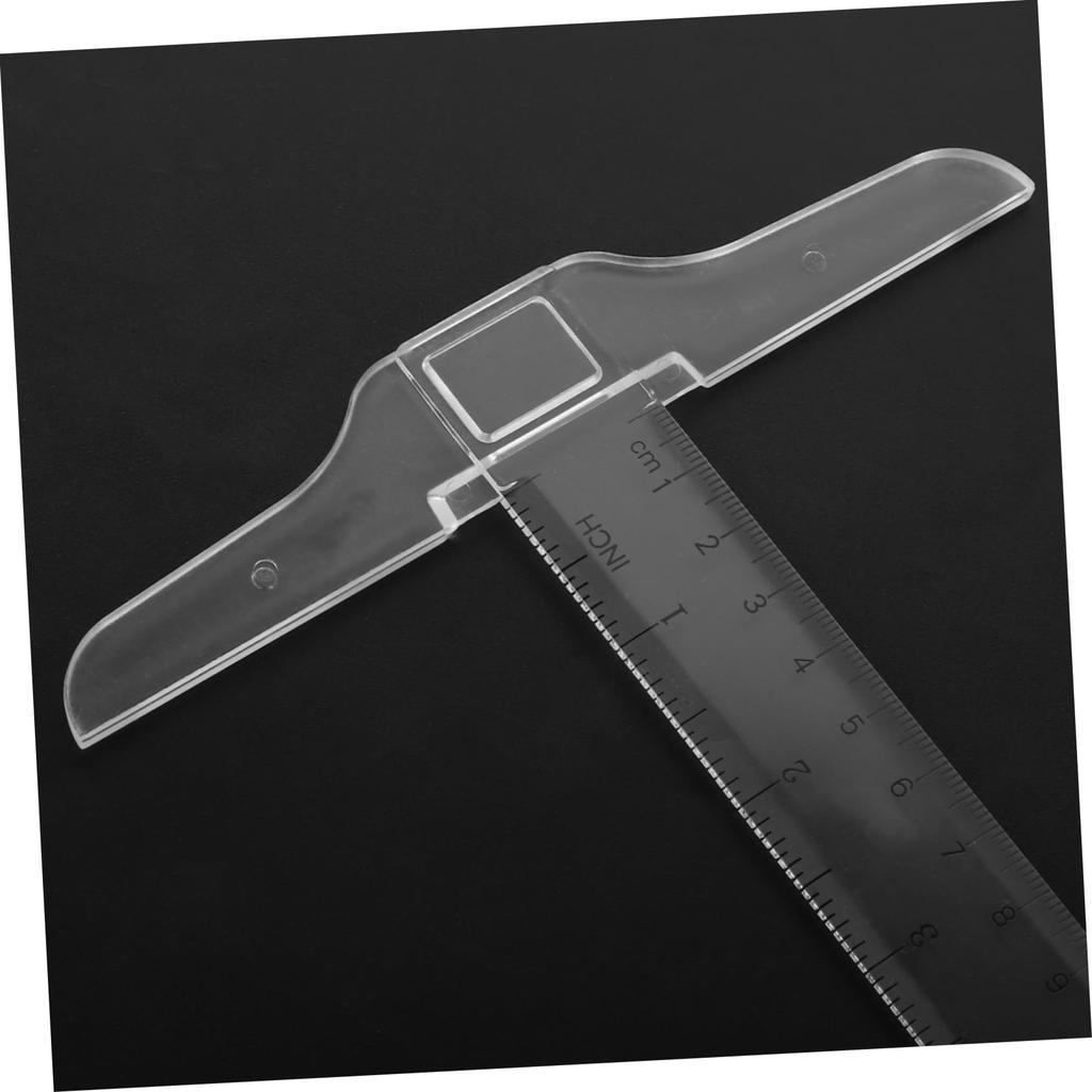 SAFIGLE 12-inch T-Square Ruler with Dual Scale, Plastic Drafting Ruler, Precision Measuring Tool for Architects, Students, and Engineers