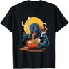 Funny Kaiju Eating Ramen Japanese Monster Lover Birthday T-Shirt