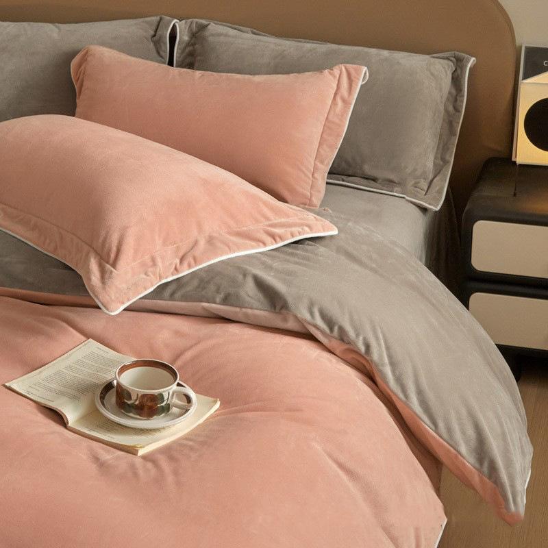 Winter and Autumn Bedding - Milk Fiber Quilt Set for Four Pieces