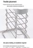 304 Stainless Steel Kitchen Storage Rack with Chopstick Holder, Knife Block, and Cutting Board Storage