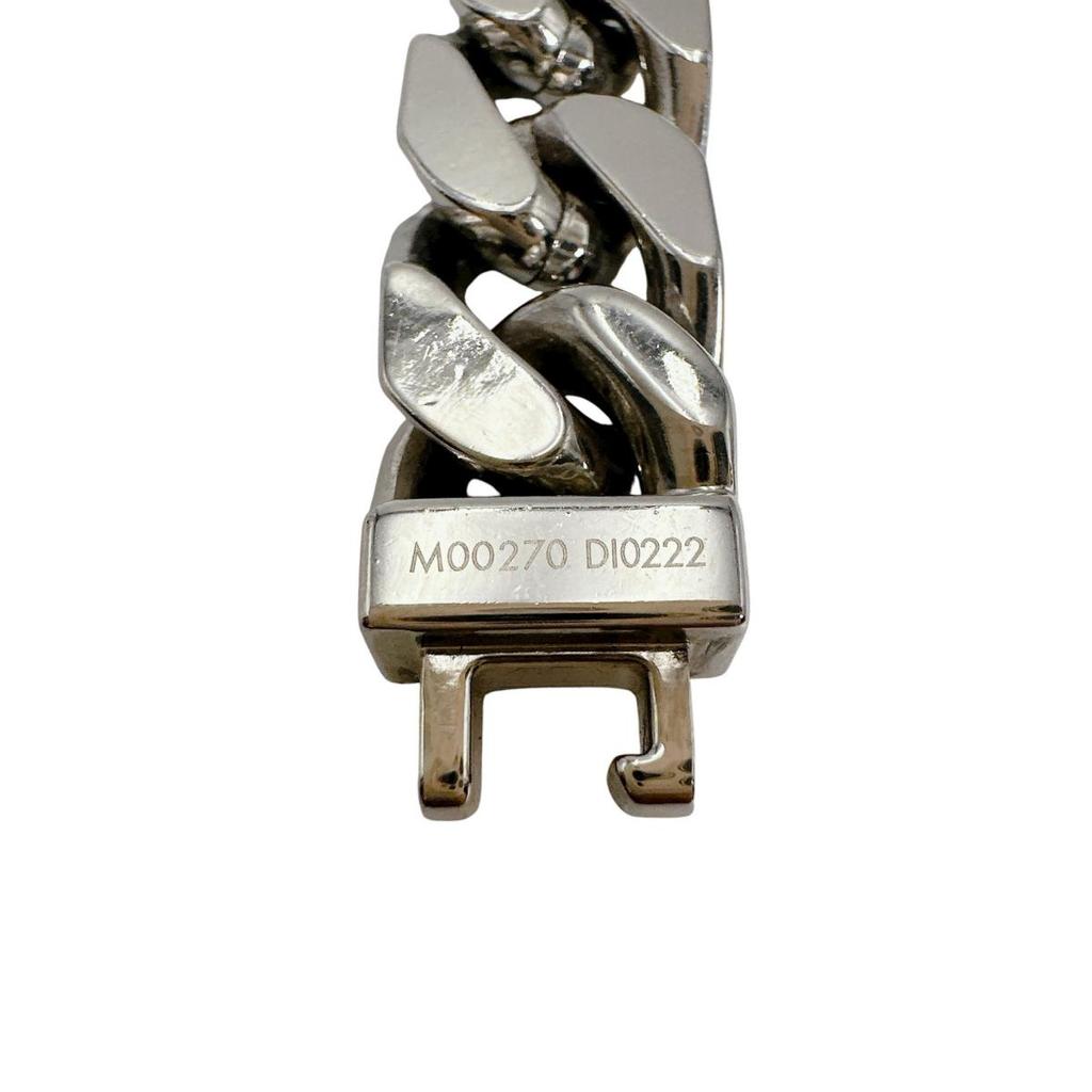 LOUIS VUITTON Brasslet Chain Monogram bracelet Gold Plated Silver mens M00270 Used