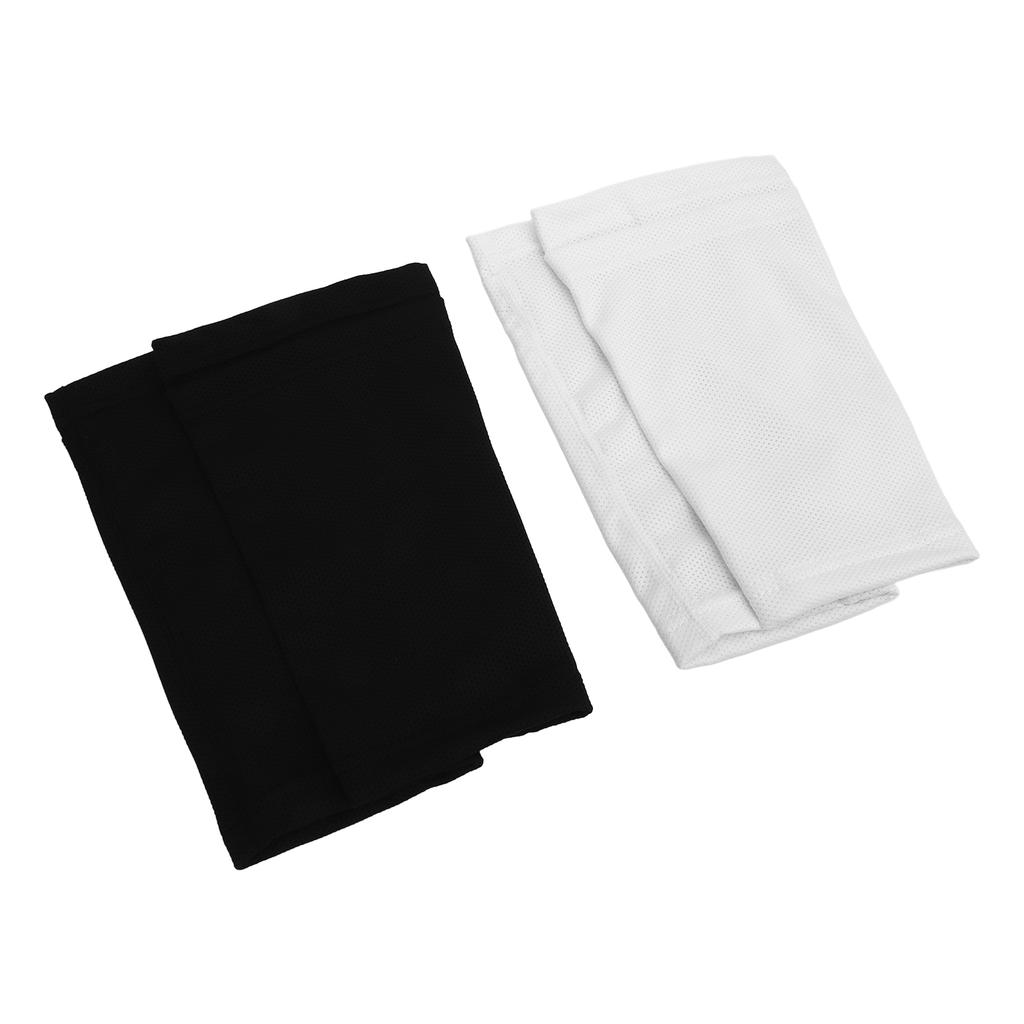 2 Pairs Soccer Shin Guards Sleeves Anti Slip Breathable Football Shin Pad Sleeves for Sports