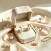 Elegantes clips magnéticos para las orejas con diamantes, perfectos para orejas no perforadas.. Accesorio de moda japonés-coreano para un look de celebridad de alta gama.