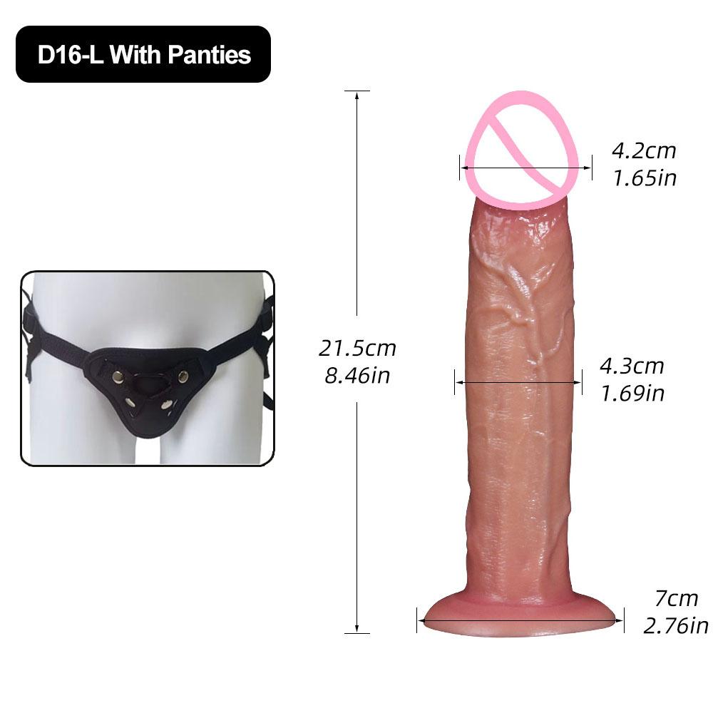 Dildo Sex Toys for Women Wearable Strapon Dildo Realistic Silicone Anal Plug Soft Penis with Suction Cup Adult Masturbator