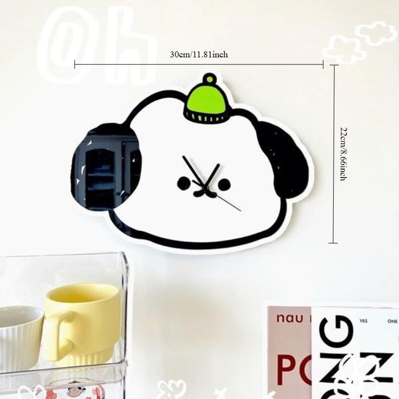Cartoon Creative Decorative Wall-mounted Clock for Living Room, Bedroom and Studio, Silent Clock
